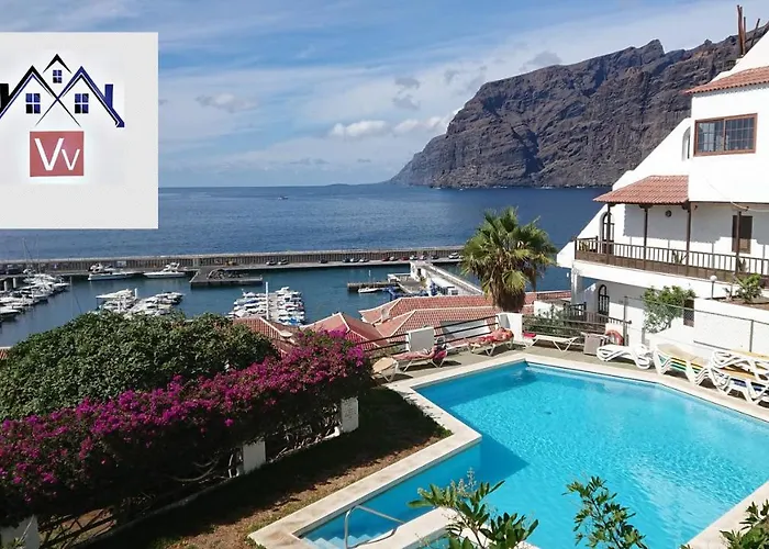 Appartement Mit Sonnenterrasse Und Panorama - Meerblick, 5 Min. Von Hafen + Acantilado de los Gigantes