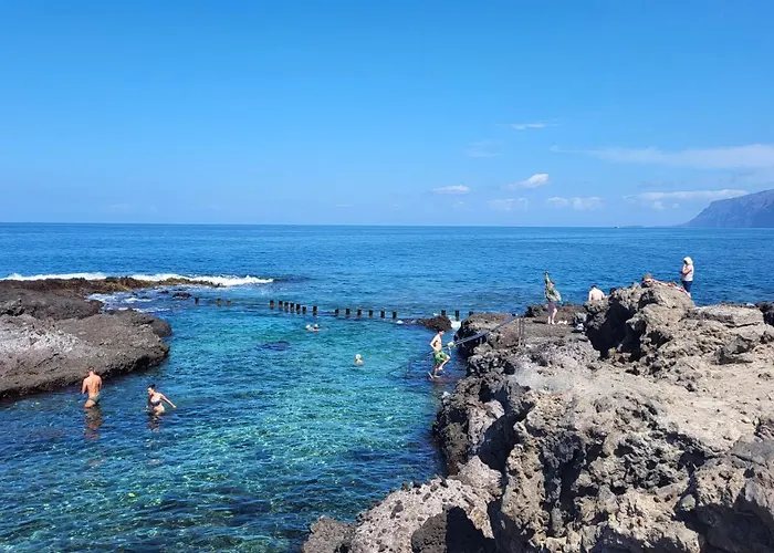 Mit Sonnenterrasse Und Panorama - Meerblick, 5 Min. Von Hafen + Appartement Acantilado de los Gigantes